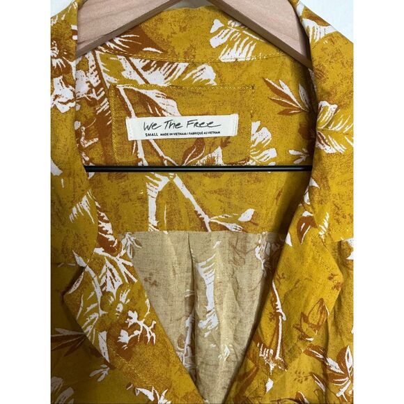 Free People We the Free It's A Vibe Button Down Shirt - Picture 4 of 10